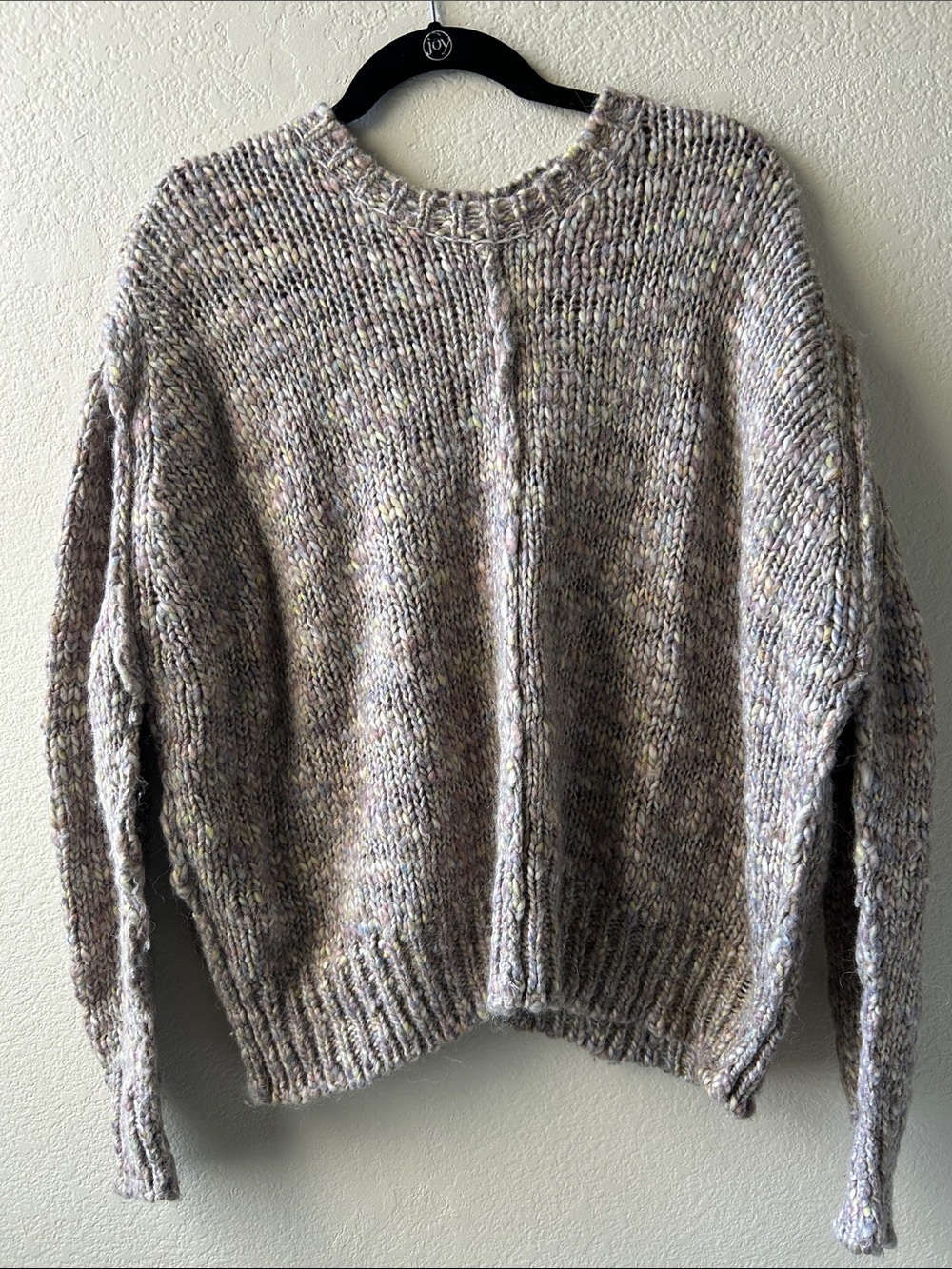 John + Jenn Neutral Speckled Crewneck Sweater